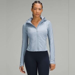 Lululemon Push Your Pace Jacket Size 12 Concrete Blue